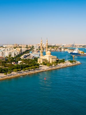 Suez Port - Suez Canal, Egypt